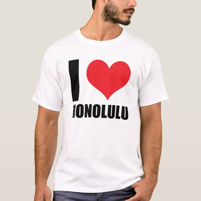 Camiseta Eu amo Honolulu (Frente)