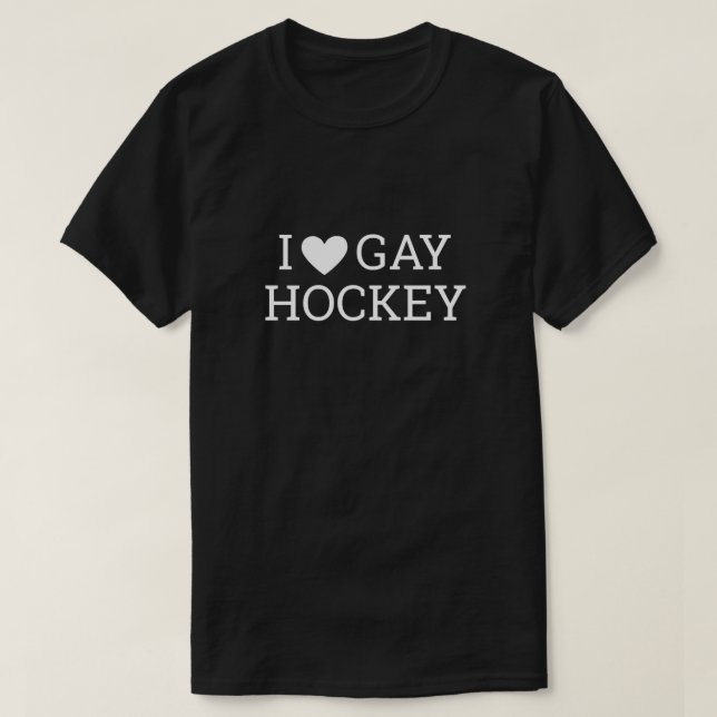 Camiseta EU AMO HÓQUEI GAY - rivalidade acirrada Clássico (Frente do Design)
