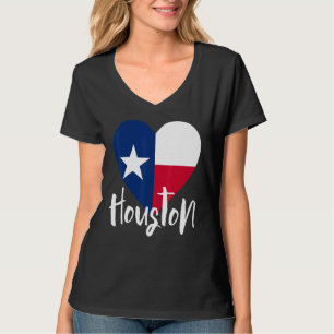 Camiseta Eu Amo Houston Texas Tx Flag Lonestar Heart