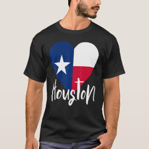 Camiseta Eu Amo Houston Texas Tx Flag Lonestar Heart