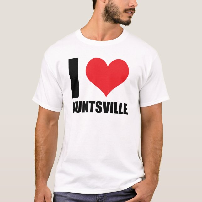 Camiseta Eu amo Huntsville (Frente)