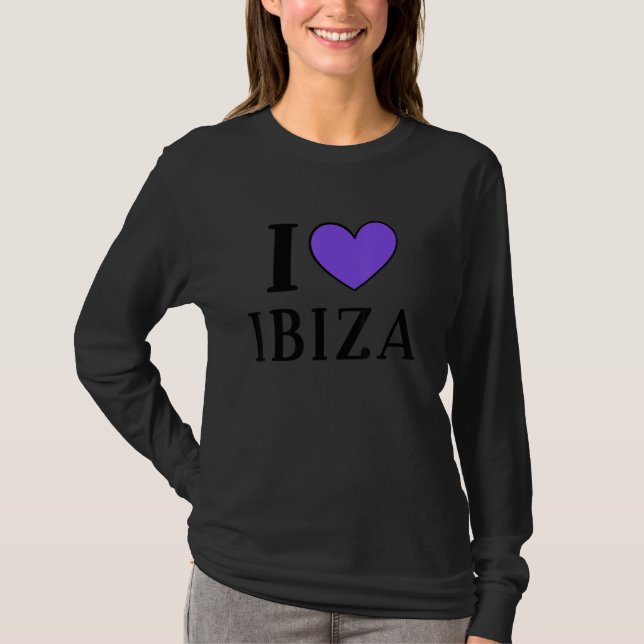 Camiseta Eu Amo Ibiza Espanha (Frente)