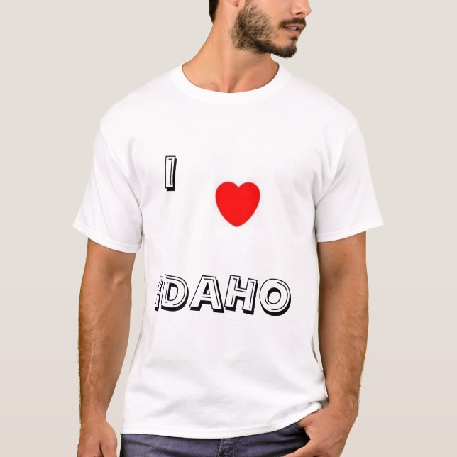 Camiseta Eu amo Idaho (Frente)