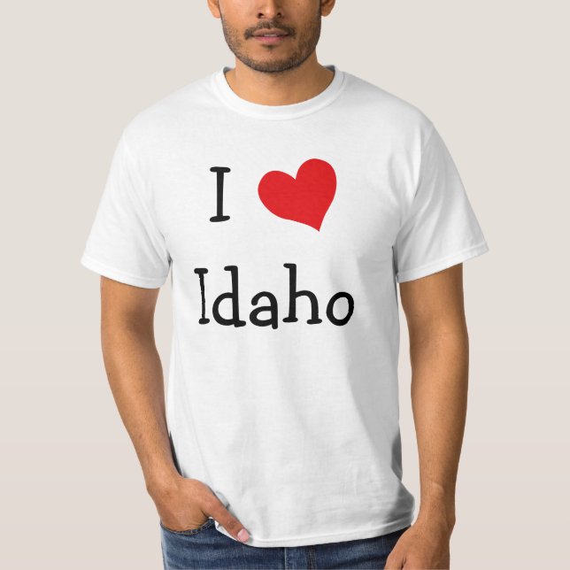 Camiseta Eu Amo Idaho (Frente)