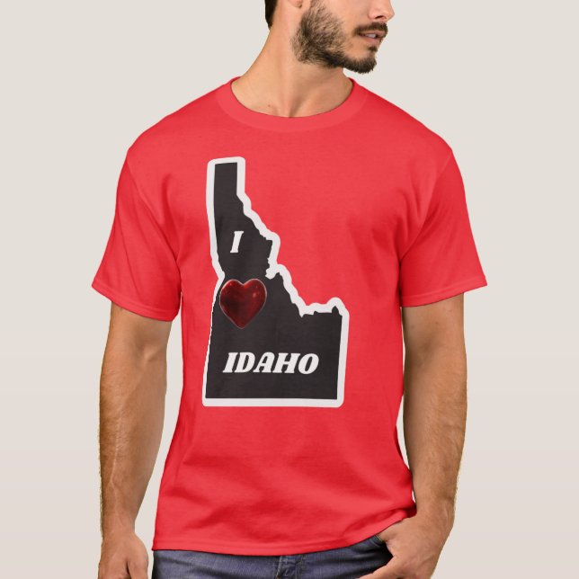 Camiseta Eu amo Idaho 1 (Frente)