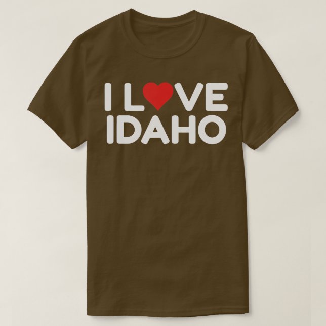 Camiseta Eu Amo Idaho 3 (Frente do Design)