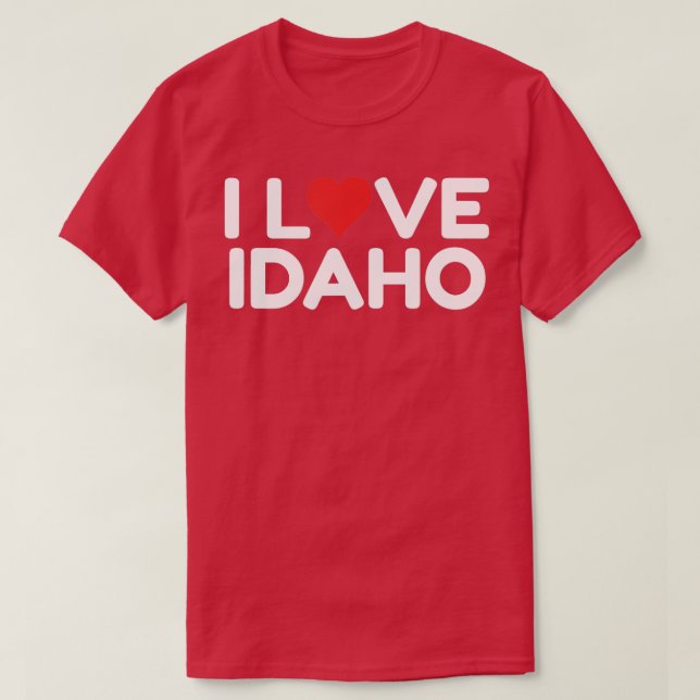 Camiseta Eu Amo Idaho 6 (Frente do Design)