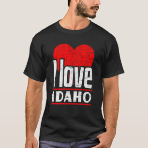 Camiseta Eu Amo Idaho Melhor Estado De Casa Que Eu Corto Id