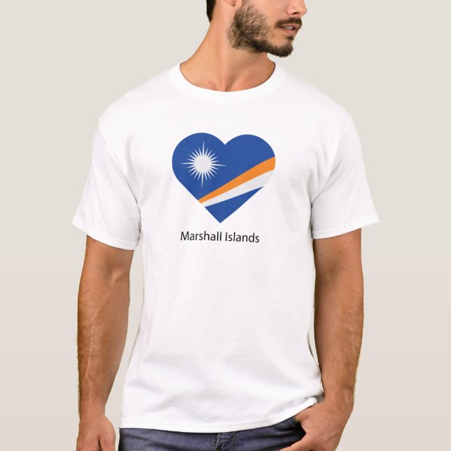 Camiseta Eu Amo Ilhas Marshall (Frente)