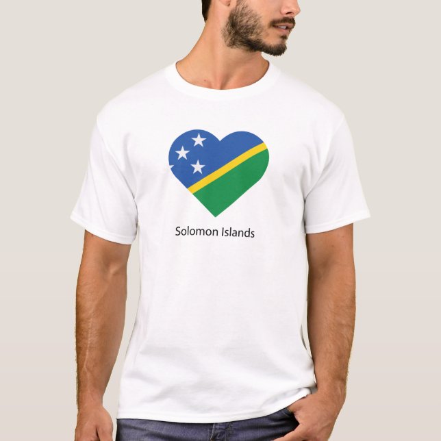 Camiseta Eu Amo Ilhas Salomão (Frente)