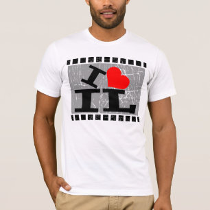 Camiseta Eu amo Illinois