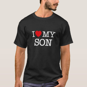 Camiseta Eu Amo Ilustração Do Meu Filho Gráficos Designs Le