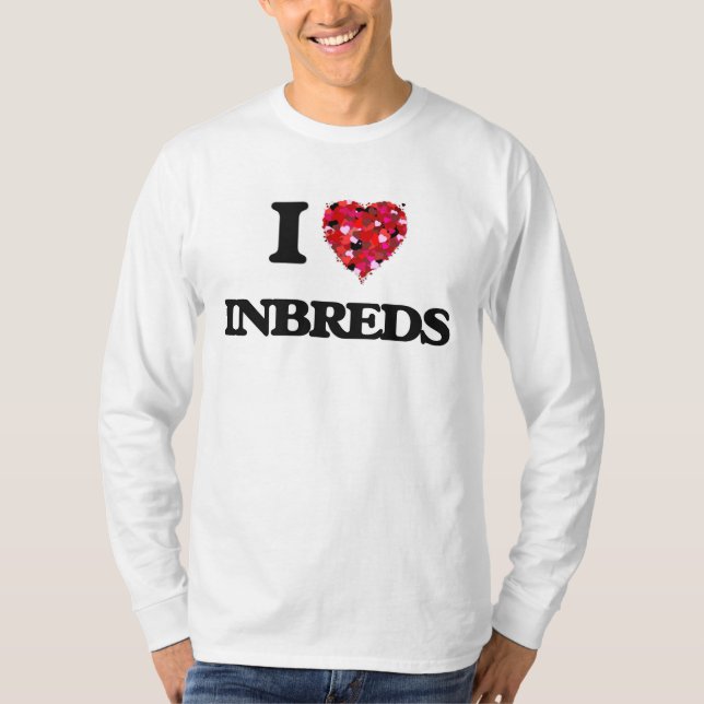 Camiseta Eu amo Inbreds (Frente)