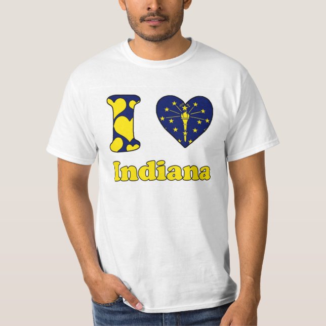 Camiseta Eu amo Indiana (Frente)