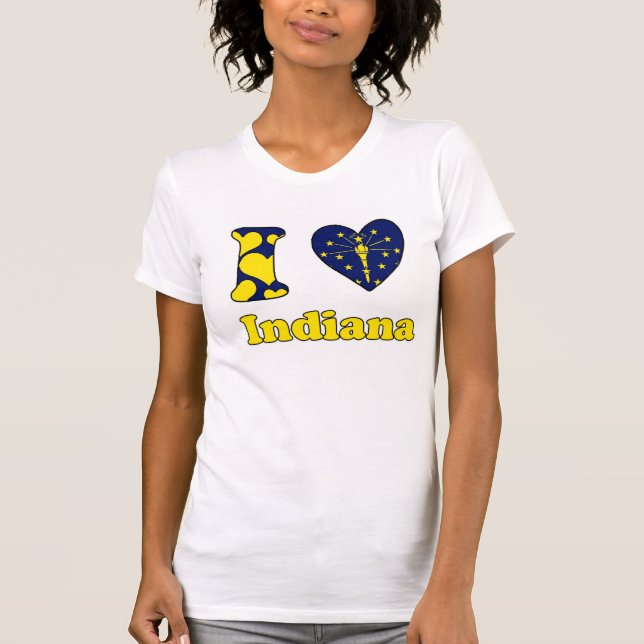 Camiseta Eu amo Indiana (Frente)