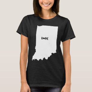 Camiseta Eu Amo Indiana Casa de Indiana Estado Americano do
