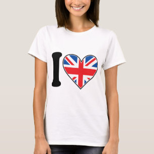 Camiseta Eu amo Inglaterra