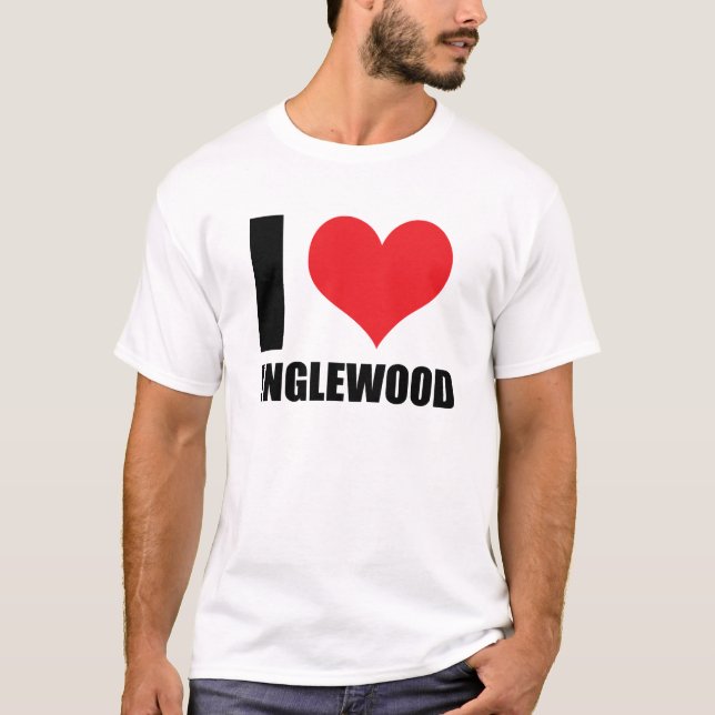 Camiseta Eu amo Inglewood (Frente)