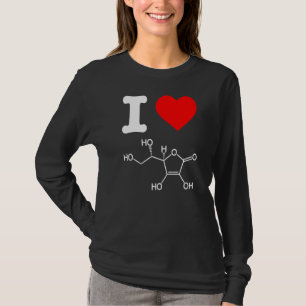 Camiseta Eu Amo Ingredientes De Vitamina C Skincare Acne Ch