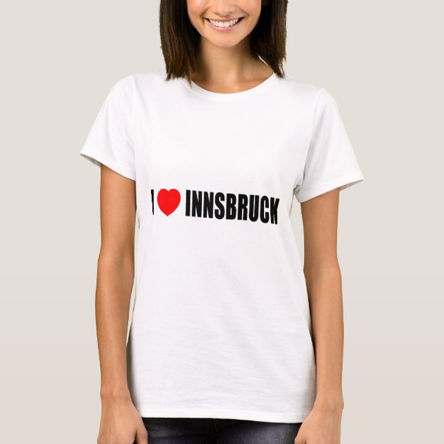 Camiseta Eu amo Innsbruck (Frente)