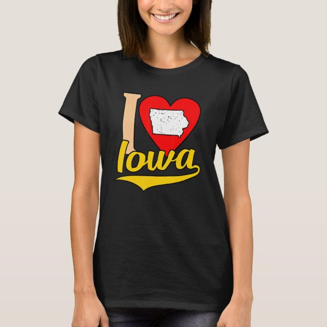 Camiseta Eu Amo Iowa (Frente)