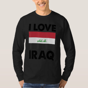 Camiseta Eu amo Iraque I Heart Iraque Family Viagem Iraque