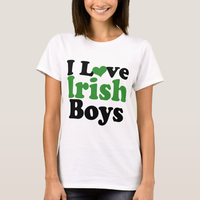 Camiseta Eu amo Irish Boys (Frente)