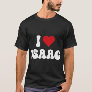Camiseta Eu Amo Isaac I Heart Isaac Dia de os namorados