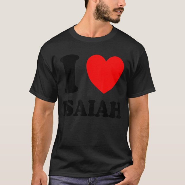 Camiseta Eu Amo Isaiah (Frente)