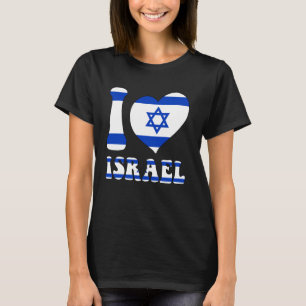 Camiseta Eu Amo Israel Orgulhoso De Ser Ouvido Na Bandeira