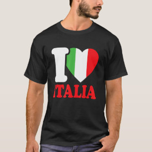 Camiseta Eu Amo Italia Belo País Italiano Eu Amo Ita