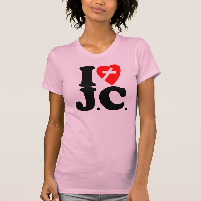CAMISETA EU AMO J.C. (Frente)