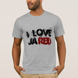 Camiseta eu amo, ja, vermelho