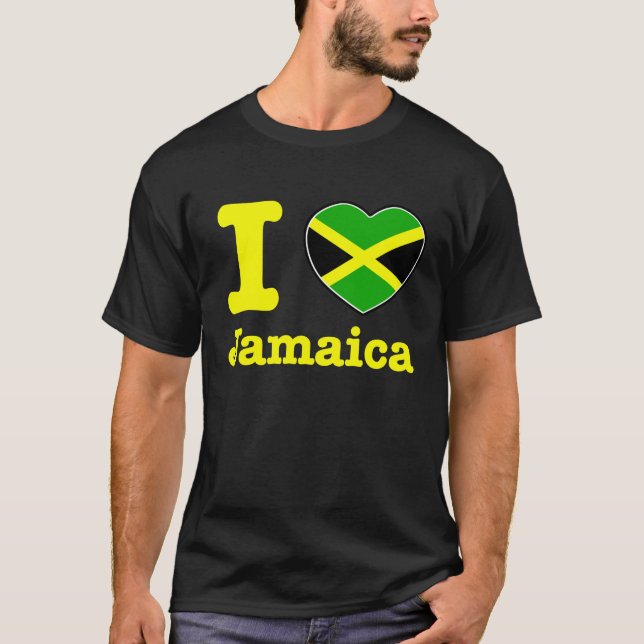 Camiseta Eu amo Jamaica (Frente)