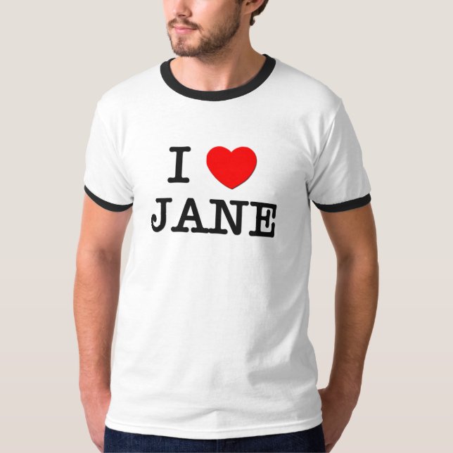 Camiseta Eu amo Jane (Frente)
