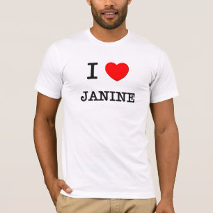Camiseta Eu amo Janine