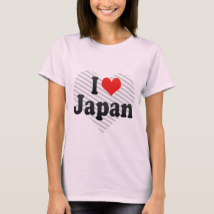 Camiseta Eu amo Japão