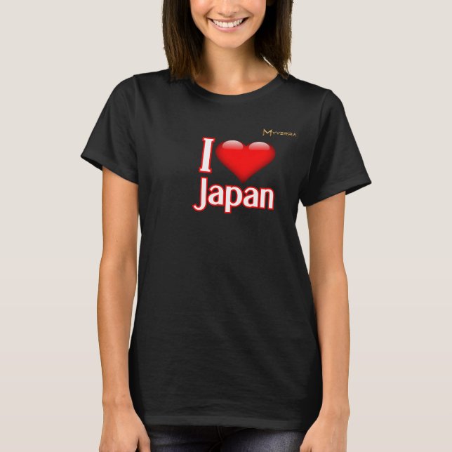 Camiseta Eu Amo Japão (Frente)