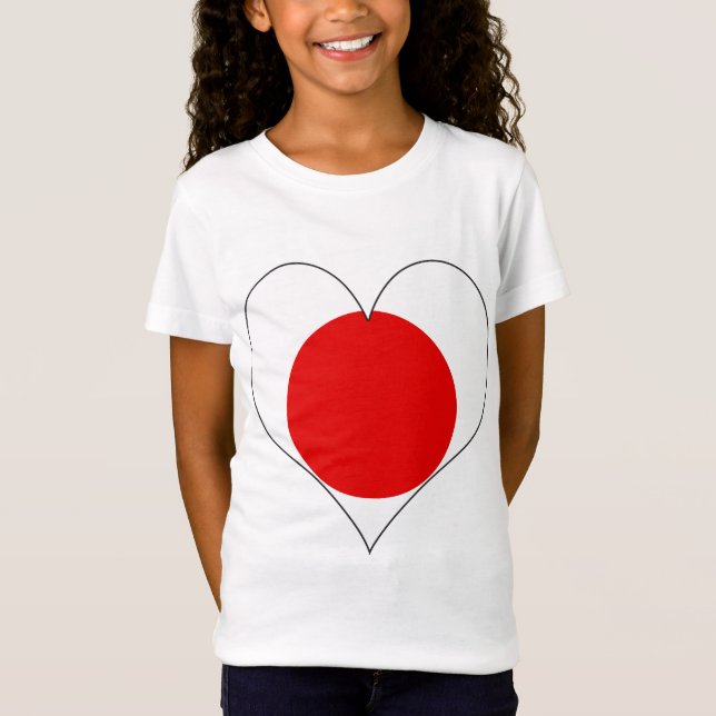 Camiseta Eu amo Japão (Frente)
