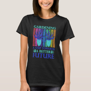 Camiseta Eu Amo Jardinagem Minha Terapia Citação de Jardine