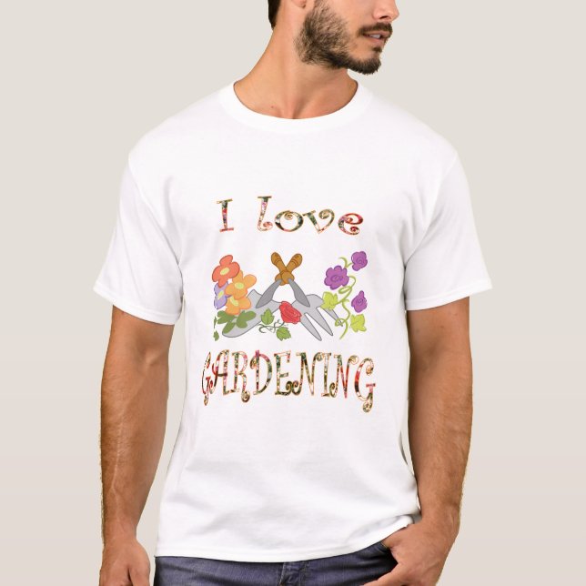 Camiseta Eu amo jardinar (Frente)
