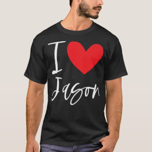 Camiseta Eu Amo Jasão Nome Homem Personalizado Amigo BFF