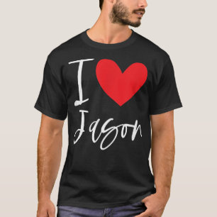 Camiseta Eu Amo Jasão Nome Homem Personalizado Amigo BFF