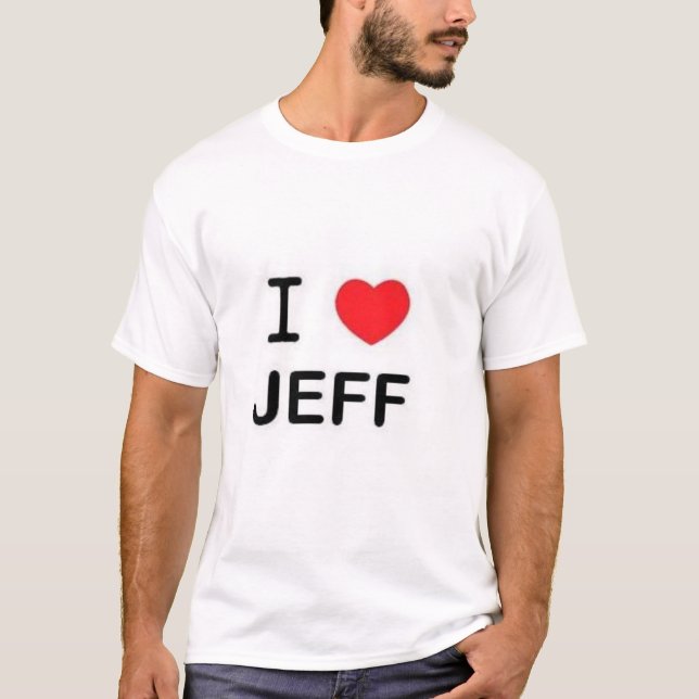 Camiseta Eu amo Jeff (Frente)