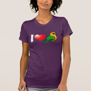 Camiseta Eu amo Jenday Conures