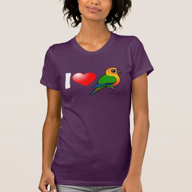 Camiseta Eu amo Jenday Conures (Frente)
