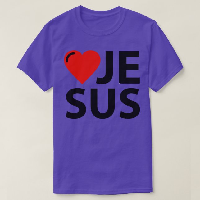 Camiseta Eu amo Jesus (Frente do Design)