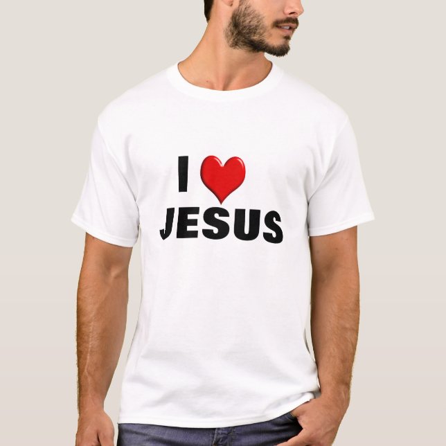 Camiseta Eu amo Jesus (Frente)