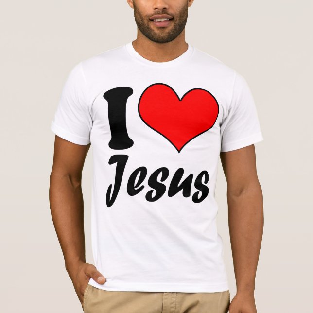 Camiseta Eu amo Jesus (Frente)
