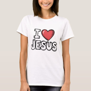 Camiseta Eu amo Jesus